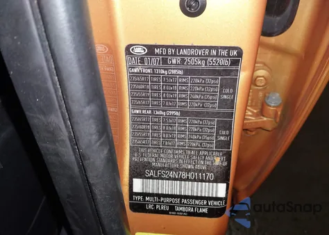 2008 Land Rover Lr2 Se z USA, uszkodzony, nr VIN SALFS24N78H011170